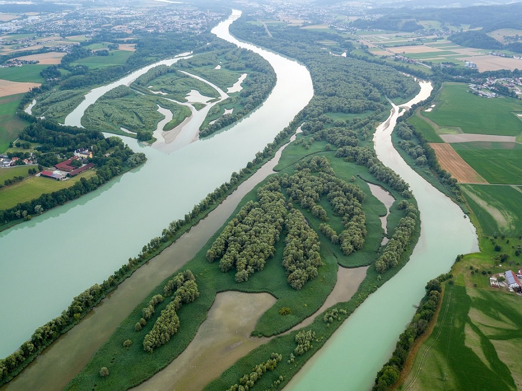 Der Untere Inn von oben (Foto: Ingo Zahlheimer)